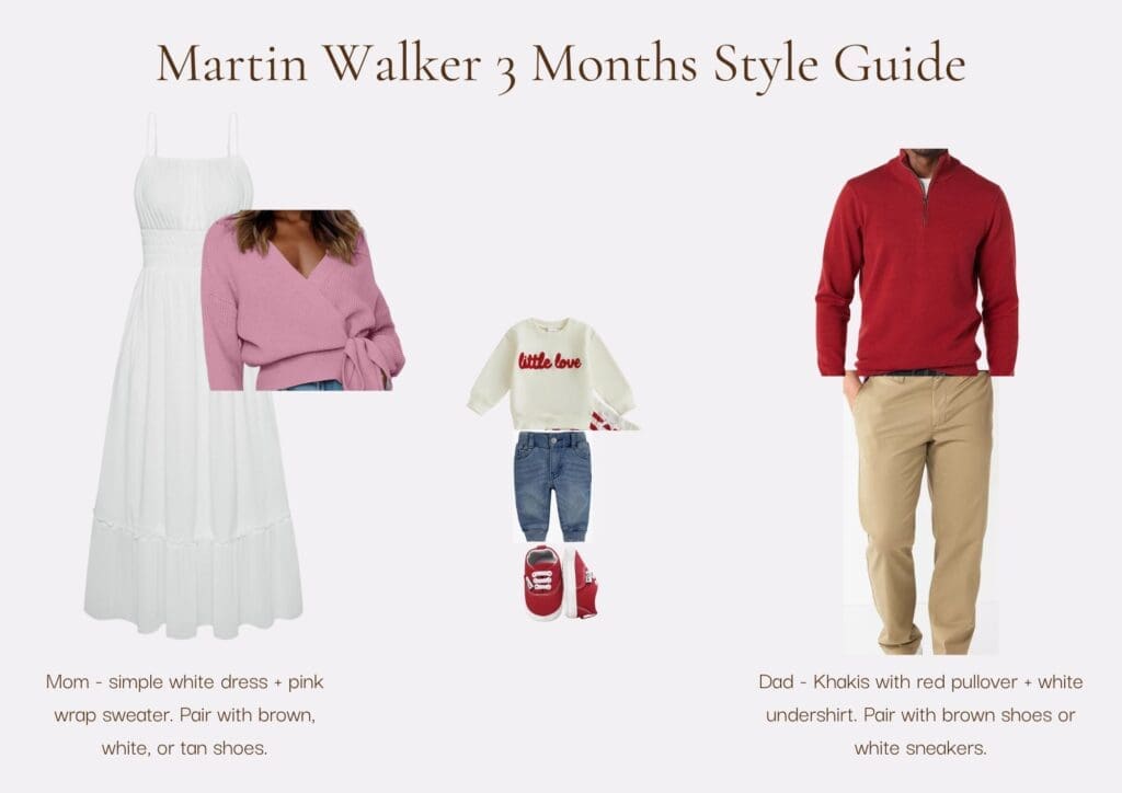 style guide for valentine's themed 3 month milestone photography session in knoxville tn